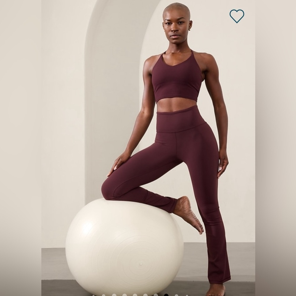 NWT Athleta Elation Straight Leg Spiced Cabernet Pant size Small
